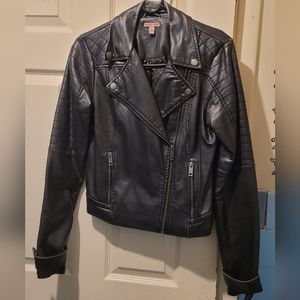 Black leather Jacket, Cape Juby, women, S